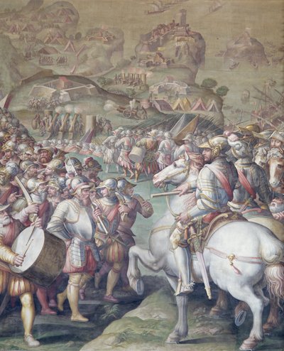 Captura de Porto Ercole, 1555-72 de Giorgio Vasari